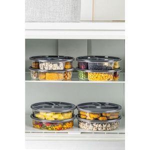 Sada 8 ks potravinových boxů LUY antracitová vyobraziť