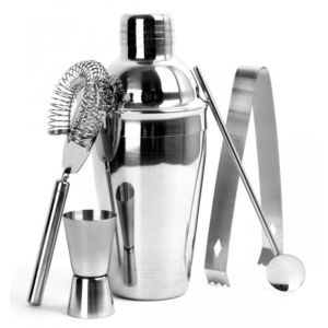 Sada barmanského príslušenstva strieborná vyobraziť