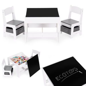 Sada dětského nábytku HOME ECOTOYS bílá vyobraziť