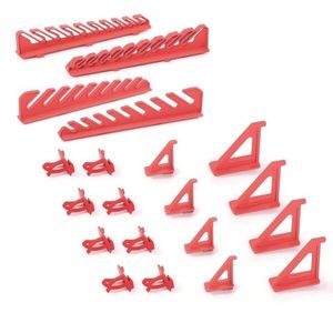 Sada držáků na montážní panely 20 ks BENER červená vyobraziť