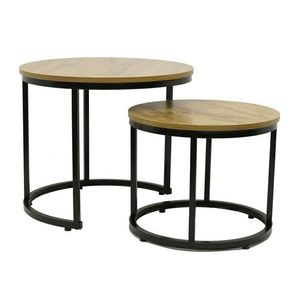 Sada konferenčných stolíkov Ovble dub/čierna vyobraziť