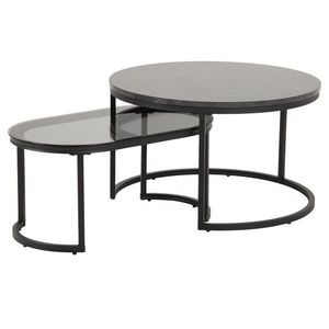 Sada konferenčných stolíkov SPIRO sivá vyobraziť