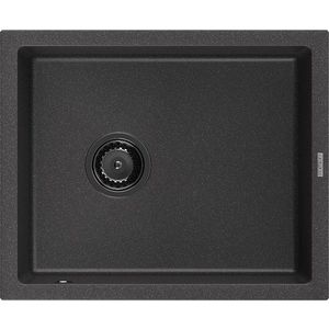 MEXEN/S MEXEN/S - Pedro granitový drez 1-miska 560 x 460 mm, čierna kropenatý, sifón čierna 6508561000-76-B vyobraziť