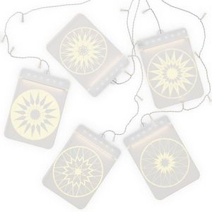 Sada LED světelných ozdob na okno MANDALA bílá vyobraziť