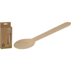 Sada lžící z březového dřeva Party 16, 5 cm 40 ks vyobraziť