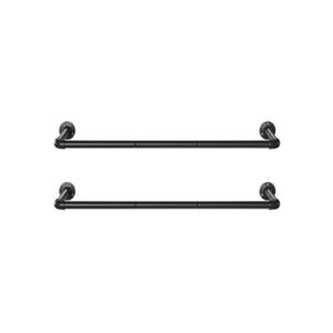 Sada nástěnných věšáků Urdo 92 cm černá vyobraziť