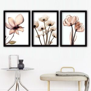 Sada obrazov Melodia 3 ks 35x45 cm bielo-ružová vyobraziť