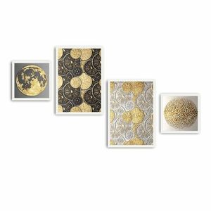 Sada obrazů Fokula 4 ks zlatá vyobraziť