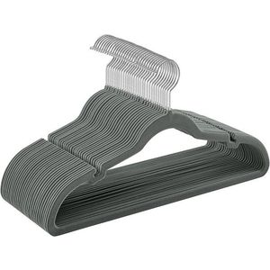 Sada sametových ramínek SWIVEL 30 ks šedá vyobraziť