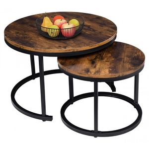 Sada stolov GALEN starý dub/čierna vyobraziť