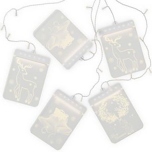 Sada světelných ozdob na okno 5 ks REINDEERS MESS bílá vyobraziť