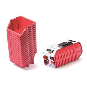 Sada úložných boxů 16 ks BENER 23, 4 x 7, 7 x 9, 2 cm červená vyobraziť