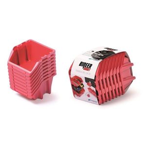 Sada úložných boxů 8 ks BENER 20, 6 x 11, 8 x 14, 4 cm červená vyobraziť