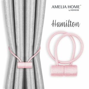 Sada úvazů na závěs HAMILTON 2 ks pudrově růžová vyobraziť