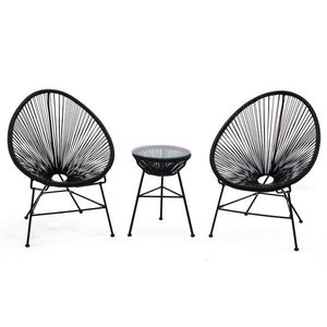 Sada zahradního nábytku Acapulco černá vyobraziť