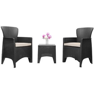 Sada zahradního nábytku Tarasa černá vyobraziť