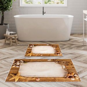 Sady 2 kusů koupelnových předložek SeaFrame hnědá vyobraziť