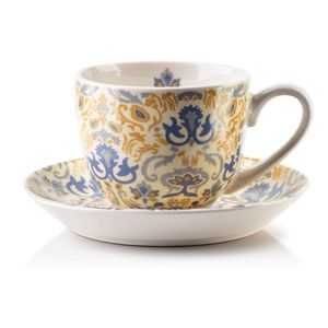 Šálek s podšálkem HARPER 250 ml žluto-modrý vyobraziť