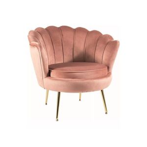 Sametové křeslo CAMELLIA 81 cm starorůžové vyobraziť