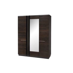 Šatní skříň Porti 73 165 cm z masivu dub čokoládový vyobraziť