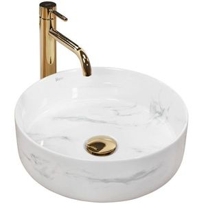 REA - Umývadlo na dosku Sami Nature Marble REA-U6606 vyobraziť