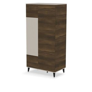 Šatní skříň Random 90 cm kašmír/ořech vyobraziť
