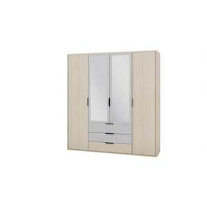 Šatní skříň Ryga 02 187 cm dub Riva/šedá vyobraziť