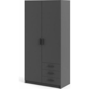 Šatní skříň Spiken I matně šedá vyobraziť