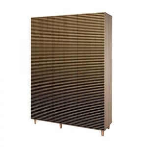 Šatníková skriňa Kikos II 135 cm dub sonoma/tmavo hnedá vyobraziť