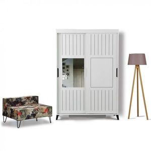 Šatníková skriňa Pasific I 120 cm biela vyobraziť