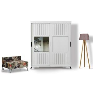 Šatníková skriňa Pasific IV 180 cm biela vyobraziť