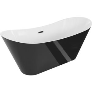 MEXEN/S - Celia vaňa voľne stojaca 170 x 75, biela/čierna, sifón a prepad čierna 52331707575-70 vyobraziť