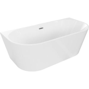 MEXEN/S - Oval vaňa voľne stojaca 170 x 80, biela, sifón a prepad chróm 52671708000-01 vyobraziť