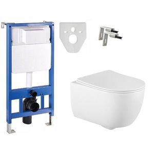 Set podomietkový modul MEXEN FENIX SLIM + závesná WC misa RIMLESS CARMEN + doska DUROPLAST SLIM vyobraziť