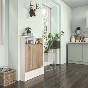 Skládací jídelní stůl 2v1 BRETA dub sonoma/bílý vyobraziť