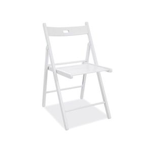 Skládací jídelní židle Smart II z masivu bílá vyobraziť