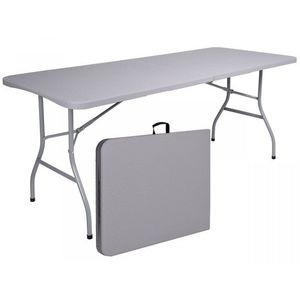 Skladací záhradný stôl sivý vyobraziť