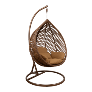 Skládací závěsné houpací křeslo Houseland Bliss XL hnědé vyobraziť