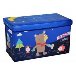 Skladacia taburetka Teddy modrá vyobraziť