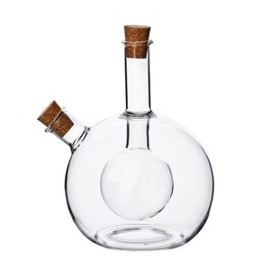 Skleněná láhev 2v1 PETER na olej 400 ml a ocet 50 ml čirá vyobraziť