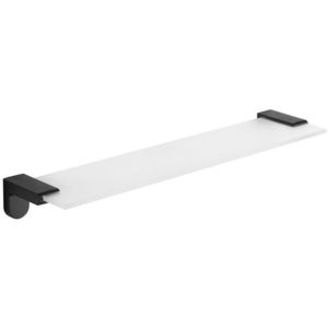 Sklenená polica MEXEN LEA 47 cm čiernobiela vyobraziť