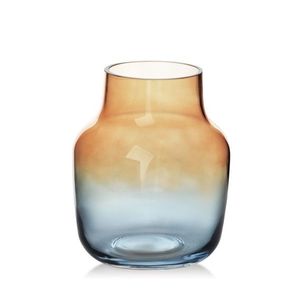 Sklenená váza Serenite 18 cm modrá/žltá vyobraziť