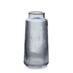 Sklenená váza Serenite 26 cm nebeská modrá/sivá vyobraziť