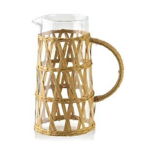 Skleněný džbánek s opletením BOHO 1, 1 L transparentní vyobraziť