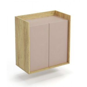 Skrinka MOBIUS 2D prírodný orech/staroružová vyobraziť