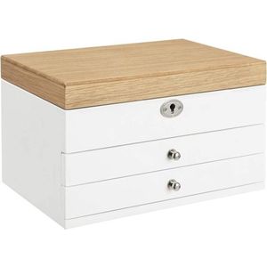 Šperkovnica Lara bielo-hnedá vyobraziť