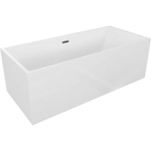 MEXEN/S - Vigo voľne stojaca vaňa 178, 5 x 80, biela, sifón a prepad grafit metal 51251788000-95 vyobraziť