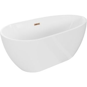 MEXEN/S - Eos voľne stojaca vaňa 170 x 75, biela, sifón a prepad ružové zlato 52471707500-60 vyobraziť