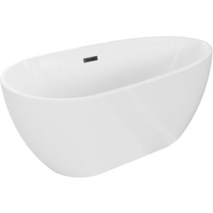 MEXEN/S - Eos voľne stojaca vaňa 170 x 75, biela, sifón a prepad čierna 52471707500-70 vyobraziť