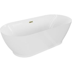 MEXEN/S - Roxy voľne stojaca vaňa 180 x 85, biela, sifón a prepad zlatá 51201808500-50 vyobraziť